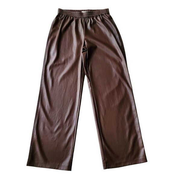Black Tape Brown Wide Leg Pants - Picture 2 of 15
